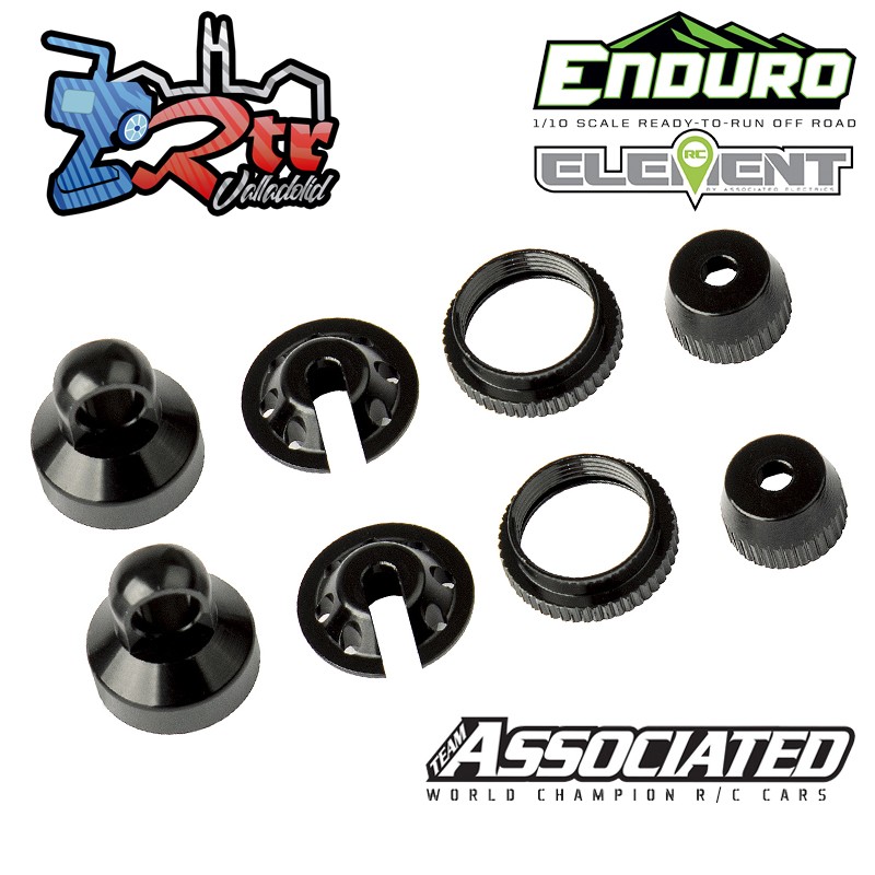 Partes de amortiguador, aluminio negro Enduro Element EL42079