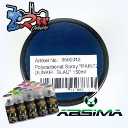 Pintura Absima Lexan Azul Oscuro con aditivo anti Nitro 150Ml