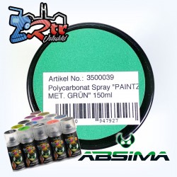 Pintura Absima Lexan Verde Metalico con aditivo anti Nitro 150Ml