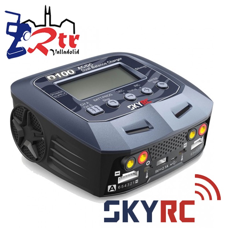 Cargador SkyRC D100 v2 AC/DC Dual Batería
