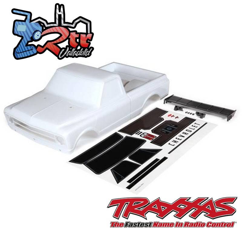 Carrocería Chevrolet C10 Blanco Aleron y pegatinas incluidas TRA9411T