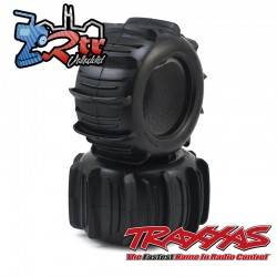 Ruedas Traxxas Negras Geode Paleta 3.8 solo goma TRX8673