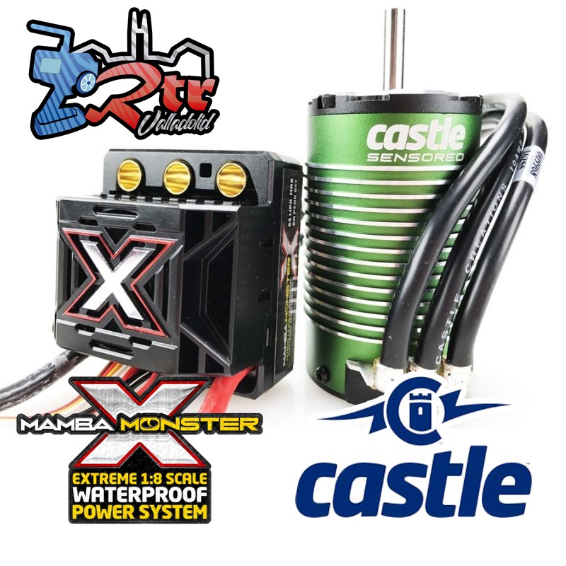 Castle Mamba Monster X Combo 1515-2200KV Brushless Sensores 25.2V ESC,8A Bec