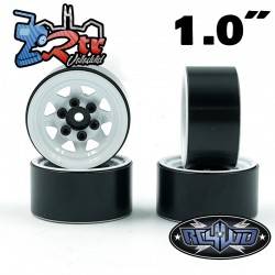 Llantas Estampadas blancas 1.0" acero 4 Unidades Z-W0111
