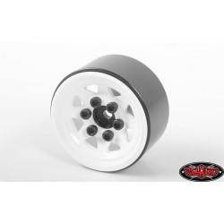 Llantas Estampadas blancas 1.0" acero 4 Unidades Z-W0111