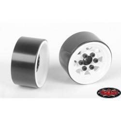Llantas Estampadas blancas 1.0" acero 4 Unidades Z-W0111