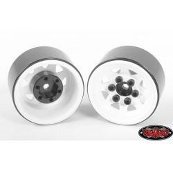 Llantas Estampadas blancas 1.0" acero 4 Unidades Z-W0111