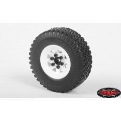 Llantas Estampadas blancas 1.0" acero 4 Unidades Z-W0111