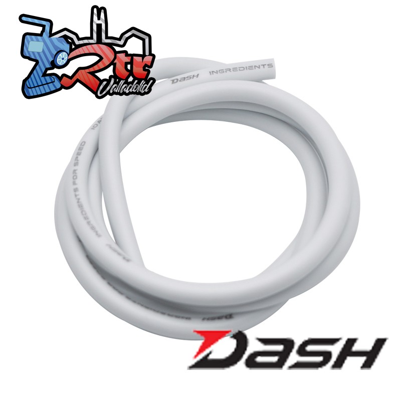 Cable Dash de Silicon 10AWG/2.6mm Blanco 1 Metro