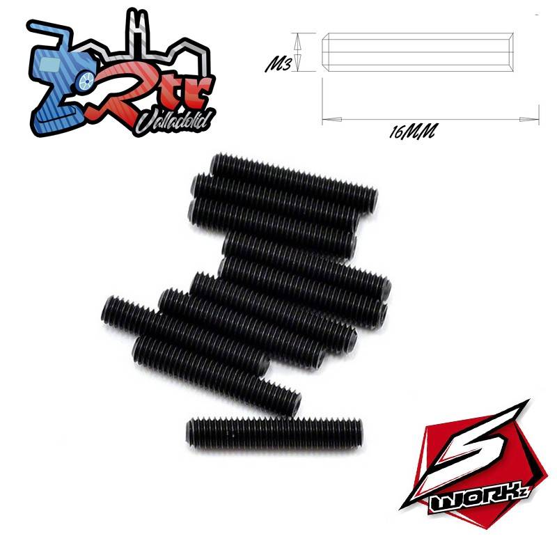 Prosionero Hexagonal 10 Unidades M3x16mm Sworkz