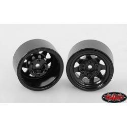 Llantas Estampadas Negras 1.0" acero 4 Unidades Z-W0229
