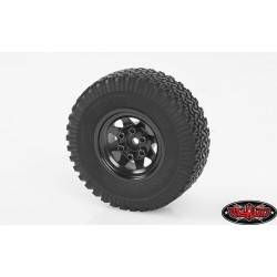 Llantas Estampadas Negras 1.0" acero 4 Unidades Z-W0229