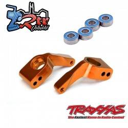 Soportes de eje corto Aluminio Anaranjados con rodamientos Traxxas TRA3652T