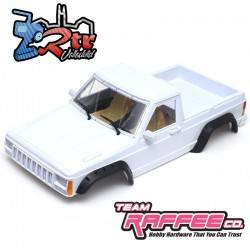 Carrocería TEAM RAFFE Jeep Cherokee Comanche Pickup 313mm Rigida Blanca 1/10