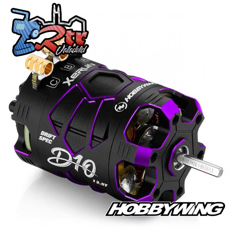 Motor Hobbywing Brushless Xerun D10 Drift 13.5T Sensores Purpura