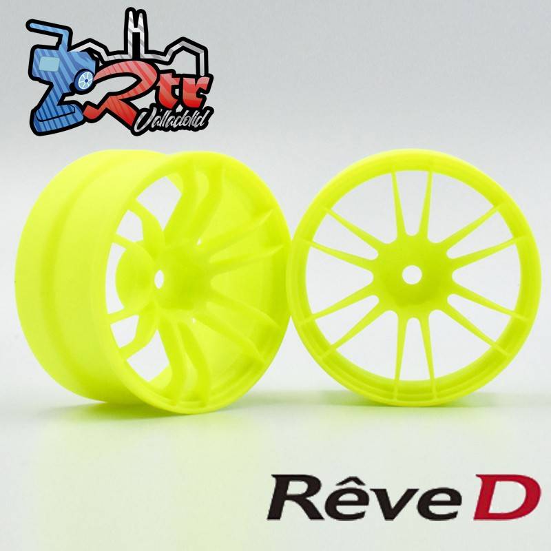 Llantas de competición Reve D UL12 Amarillo Offset 6mm 2 unidades
