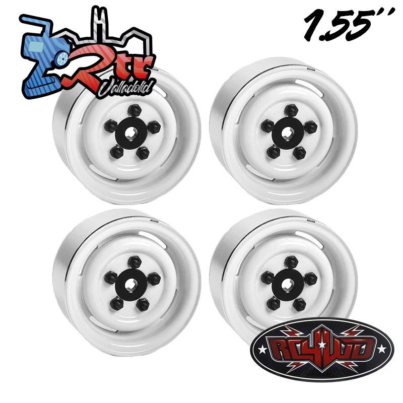 Llantas Rc4wd 1.55 Landies Vintage Stampedo Blanco 4 Unidades