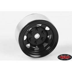 Llantas Rc4wd 1.55 Stock acero Stampado Negro 4 Unidades