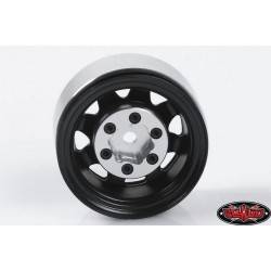 Llantas Rc4wd 1.55 Stock acero Stampado Negro 4 Unidades