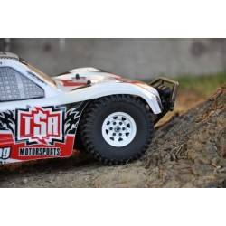 Llantas Rc4wd 1.55 acero Stampedo Negro 4 Unidades
