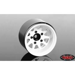 Llantas Rc4wd Deep Dish Wagon 1.55 acero Estampadas blanco 4 Unidades