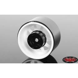 Llantas Rc4wd Deep Dish Wagon 1.55 acero Estampadas blanco 4 Unidades
