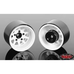 Llantas Rc4wd Deep Dish Wagon 1.55 acero Estampadas blanco 4 Unidades