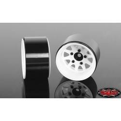 Llantas Rc4wd Deep Dish Wagon 1.55 acero Estampadas blanco 4 Unidades