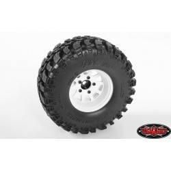 Llantas Rc4wd Deep Dish Wagon 1.55 acero Estampadas blanco 4 Unidades