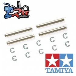 Eje de suspensión de baja fricción 4 piezas para DT-02 TT01 3 x 22mm Tamiya 54395