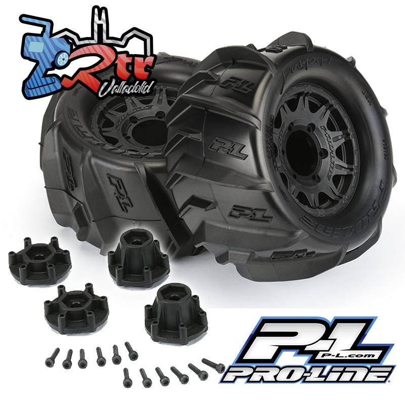 Ruedas Proline 2.8" Monster 1/10 Dumont Blk Raid 12mm PR10193-10