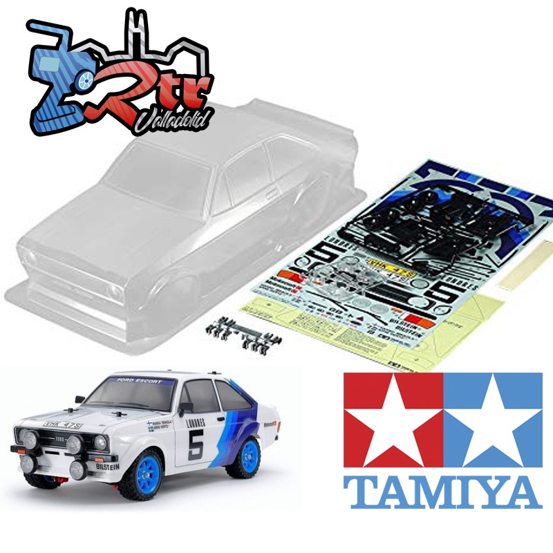 Carrocería Tamiya 1/10 190mm Ford Escort MK.II Rally WB239 Transparente