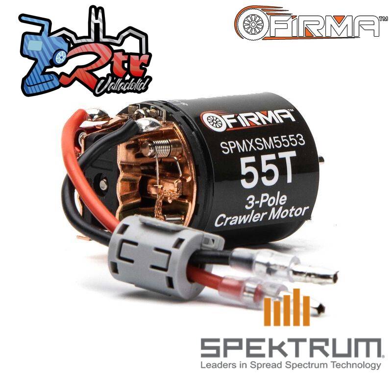 Motor Spektrum Escobillas 55T 3Slot Para Crawler Firma Reconstruible