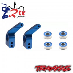 Soportes de eje corto Aluminio Azul con rodamientos Traxxas TRA3652A