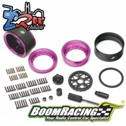 Llantas BoomRacing ProBuild™ 1.9 LGB Ajustable Offset Aluminio 2 Unidades Purpura/Negro