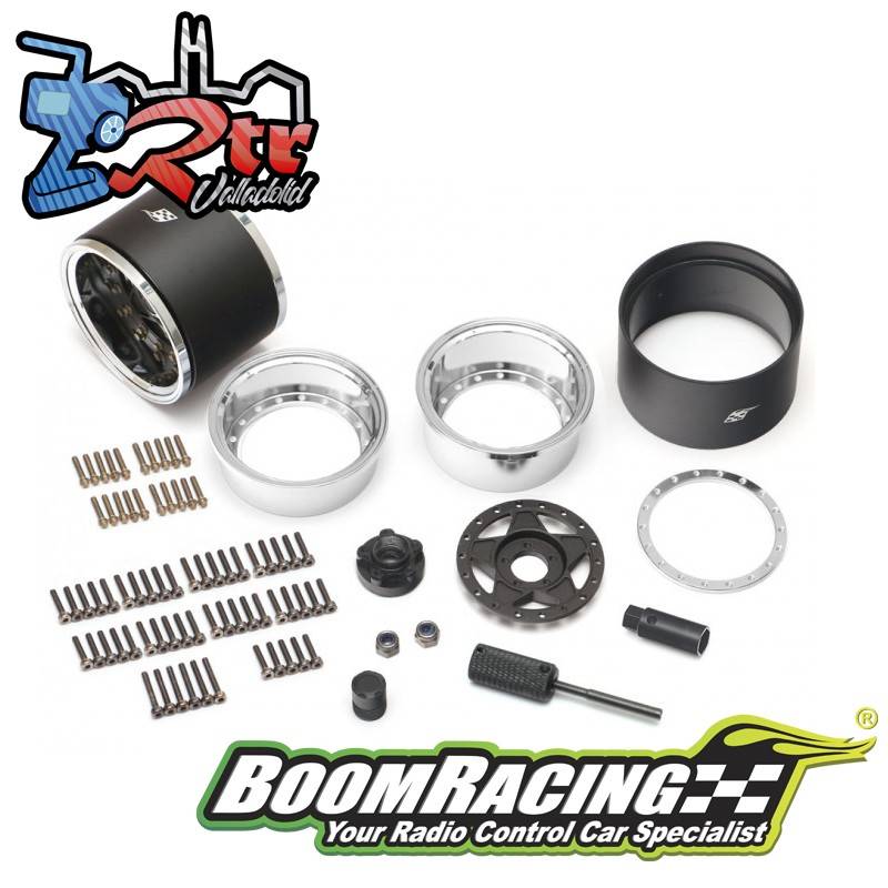 Llantas BoomRacing ProBuild™ 1.9 RTS extra ancho Ajustable Offset Aluminio 2 Unidades Bronce/Carbon