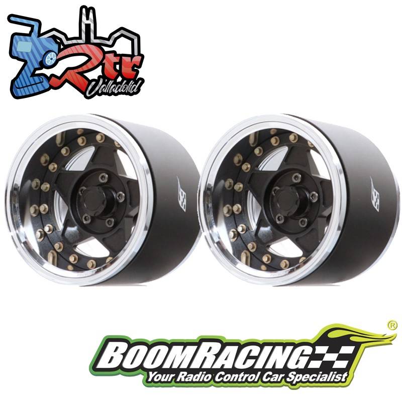 Llantas BoomRacing ProBuild™ 1.9 RTS extra ancho Ajustable Offset Aluminio 2 Unidades Bronce/Carbon