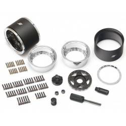 Llantas BoomRacing ProBuild™ 1.9 RTS extra ancho Ajustable Offset Aluminio 2 Unidades Cromo/Mate Negro