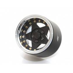 Llantas BoomRacing ProBuild™ 1.9 RTS extra ancho Ajustable Offset Aluminio 2 Unidades Cromo/Mate Negro