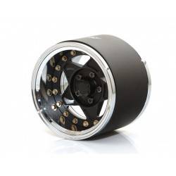 Llantas BoomRacing ProBuild™ 1.9 RTS extra ancho Ajustable Offset Aluminio 2 Unidades Cromo/Mate Negro