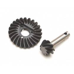 Engranaje diferencial de corte helicoidal cónico con llave triangular de acero HD inverso 30/8T BRX70 / BRX90