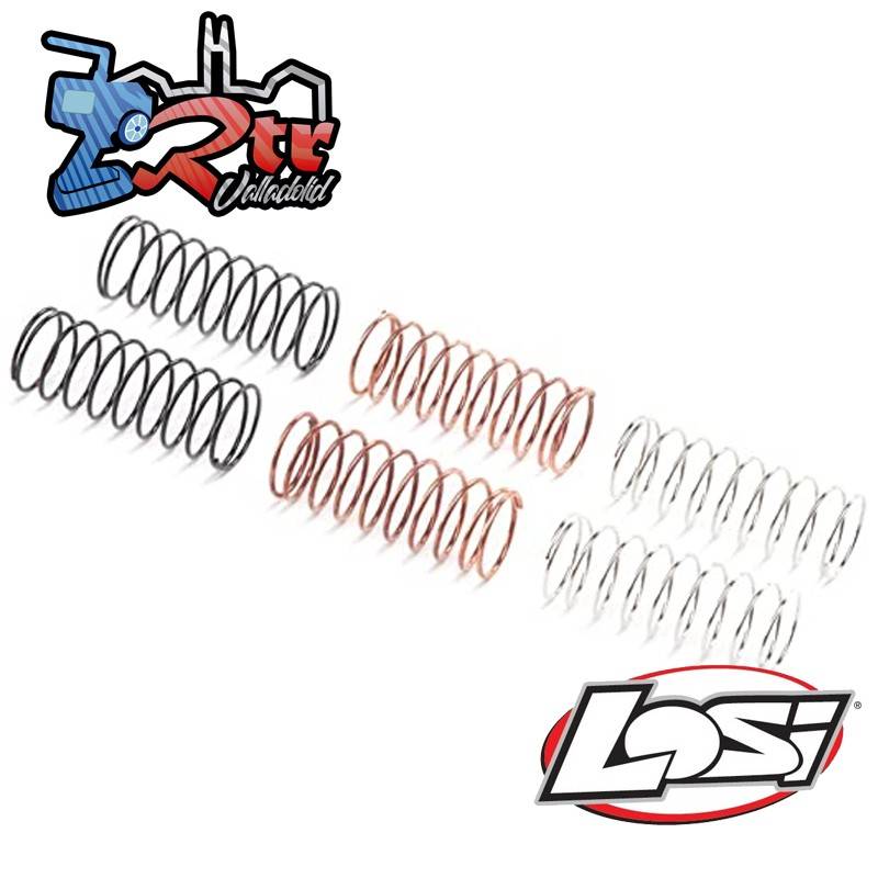 Resortes de choque traseros (3 pares) Mini-T 2.0 Losi LOS214014