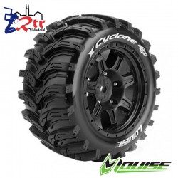 Juego de 4 Ruedas Tires Louise X-CYCLONE 24 mm X-Maxx 1/6 Pegadas Rellena