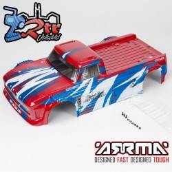 Carrocería ARRMA SENTON 4X4 BLX 1/10 Infraction 4X4 decorada y decorada pintada (rojo / azul) ARA414001