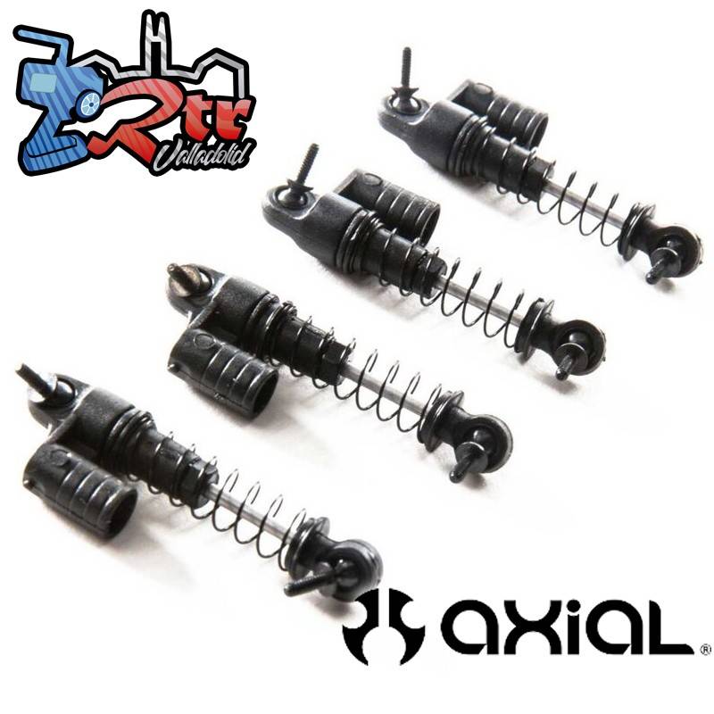 Juego de amortiguadores SCX24 ensamblado 4 piezas Axial AXI31612