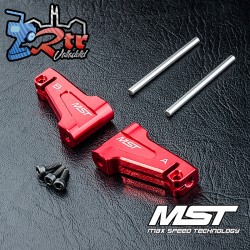 Horquilla superior de aluminio rojo RMX MST210575R