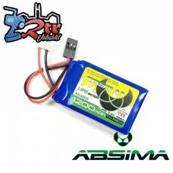 Batería Absima Lipo 1200 Mah 2s 7.4V SC (JR/FUT)