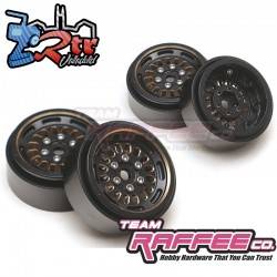 Llantas Team Raffee Co Aluminio 8 Petalos 1.0" 1/24 Crawler