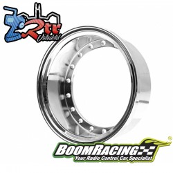 Barril de rueda 1.9" de aluminio de 15 mm ProBuild ™ 1 Unidad Cromo BoomRacing