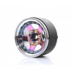 Barril de rueda 1.9" de aluminio de 15 mm ProBuild ™ 1 Unidad Cromo BoomRacing
